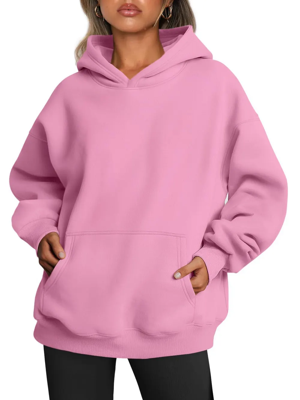 Oversized Fleece Pullover Hoodie