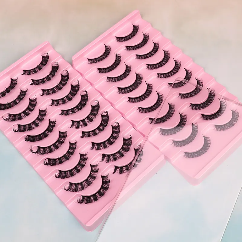 Thick Handmade DD Curl False Lashes, 10 Pairs