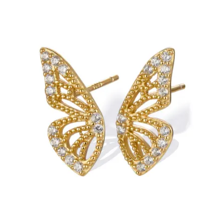 Crystal Butterfly Statement Earrings