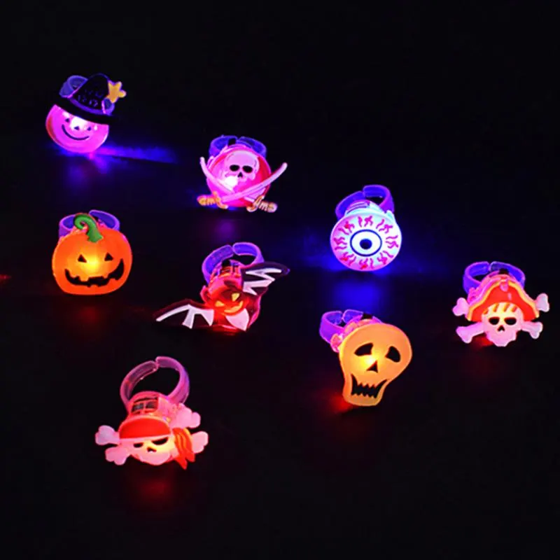 Light-Up Halloween Ring and Brooch
