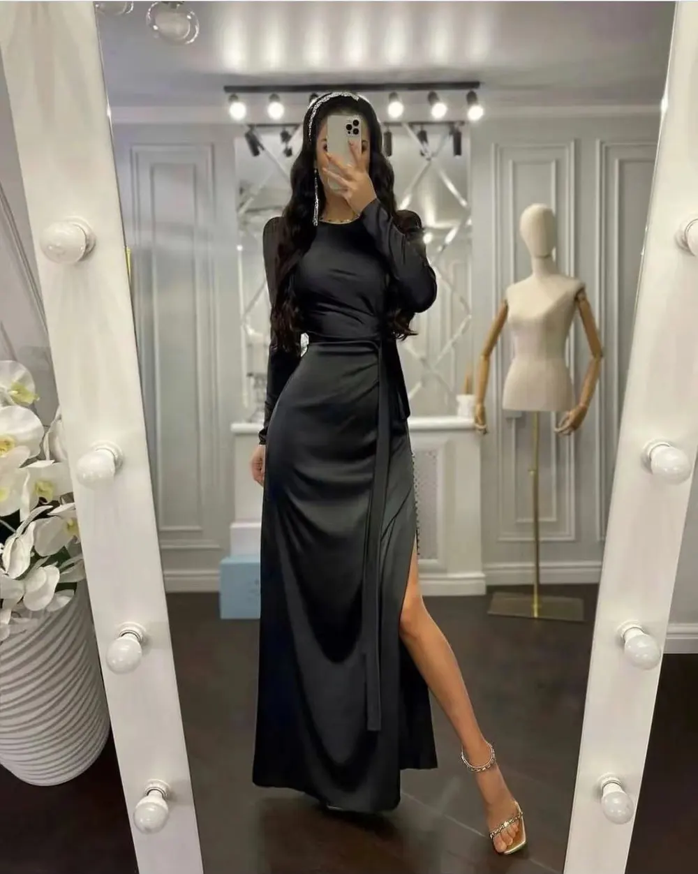 Waist-Defined Irregular Hem Dress