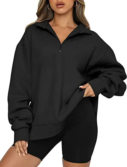 Lightweight Half-Zip Sweatshirt