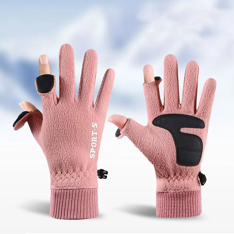 Polar Fleece Flip-Top Touchscreen Gloves