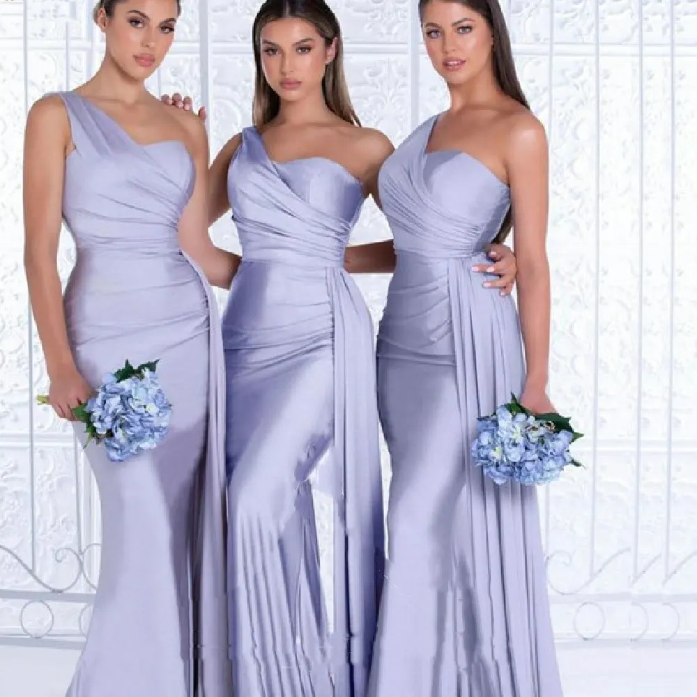 One-Shoulder Mermaid Bandage Gown