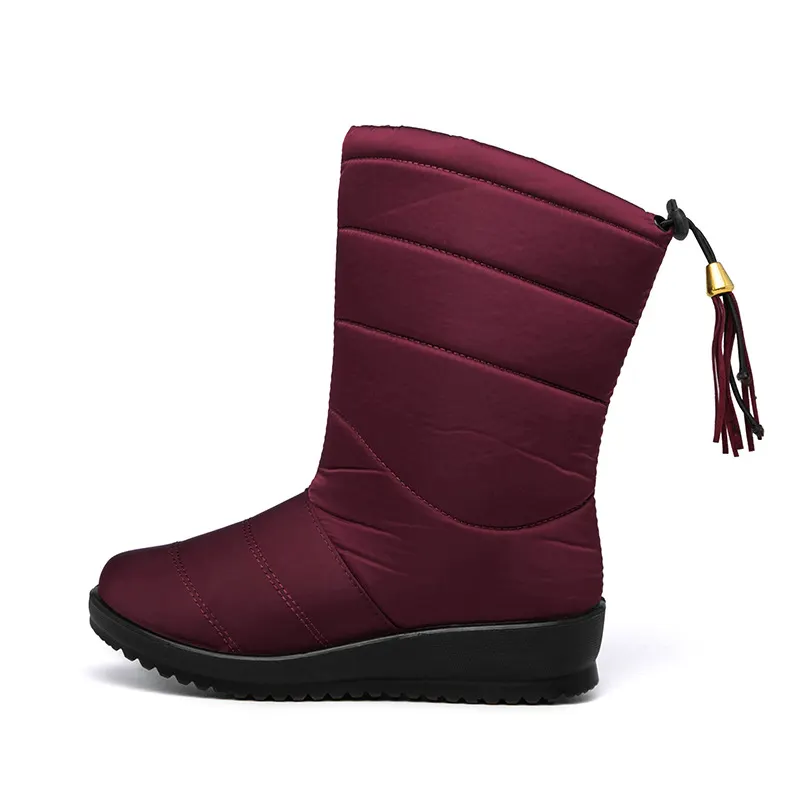 Silk Upper Waterproof Snow Boots