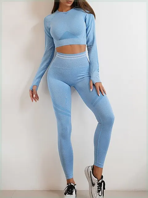Long Sleeve Top and Yoga Legging Set