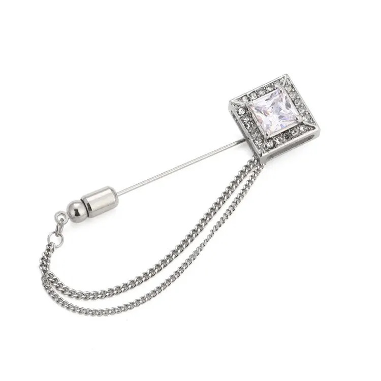 Geometric Metal Lapel Brooch Pin