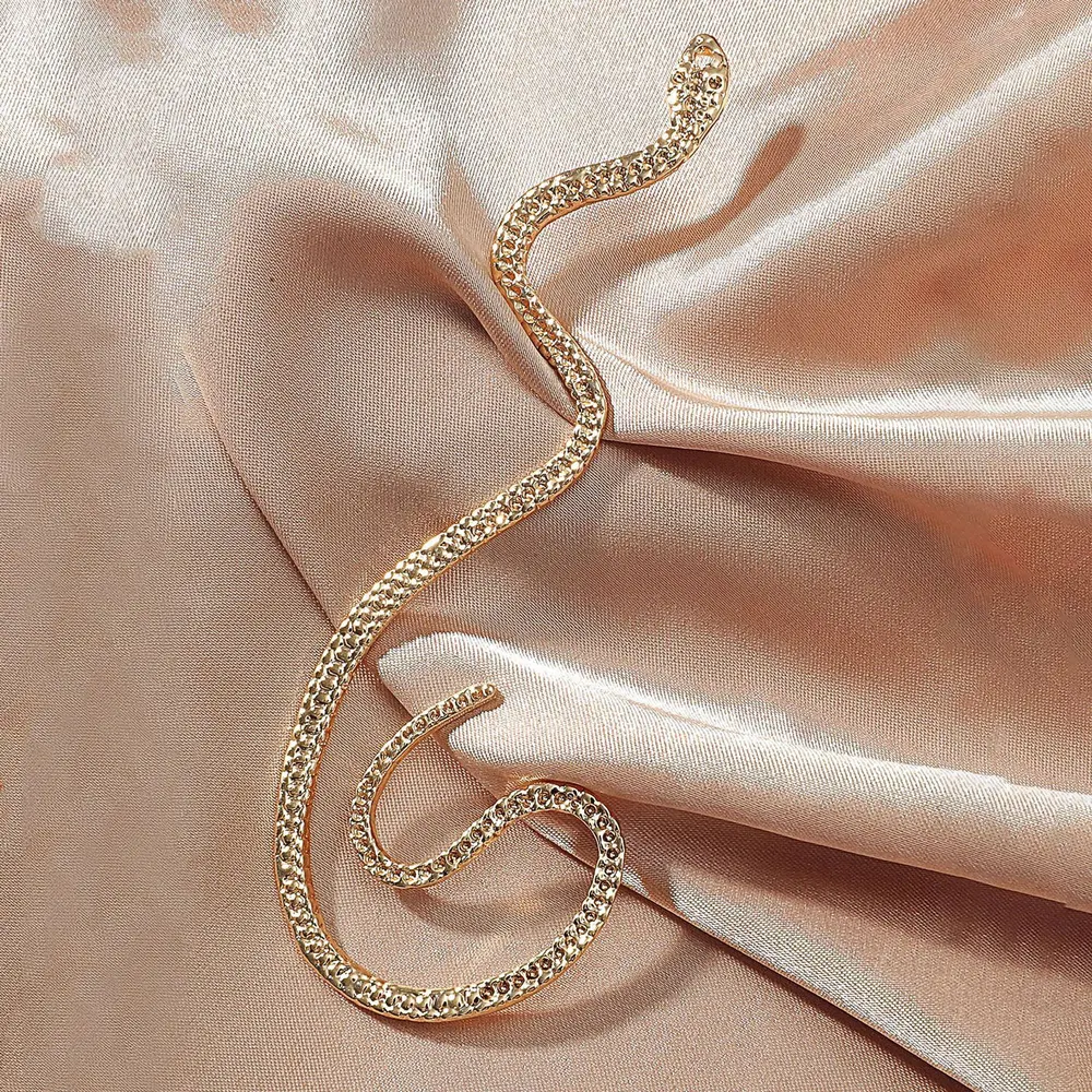 Cubic Zirconia Snake Ear Cuff