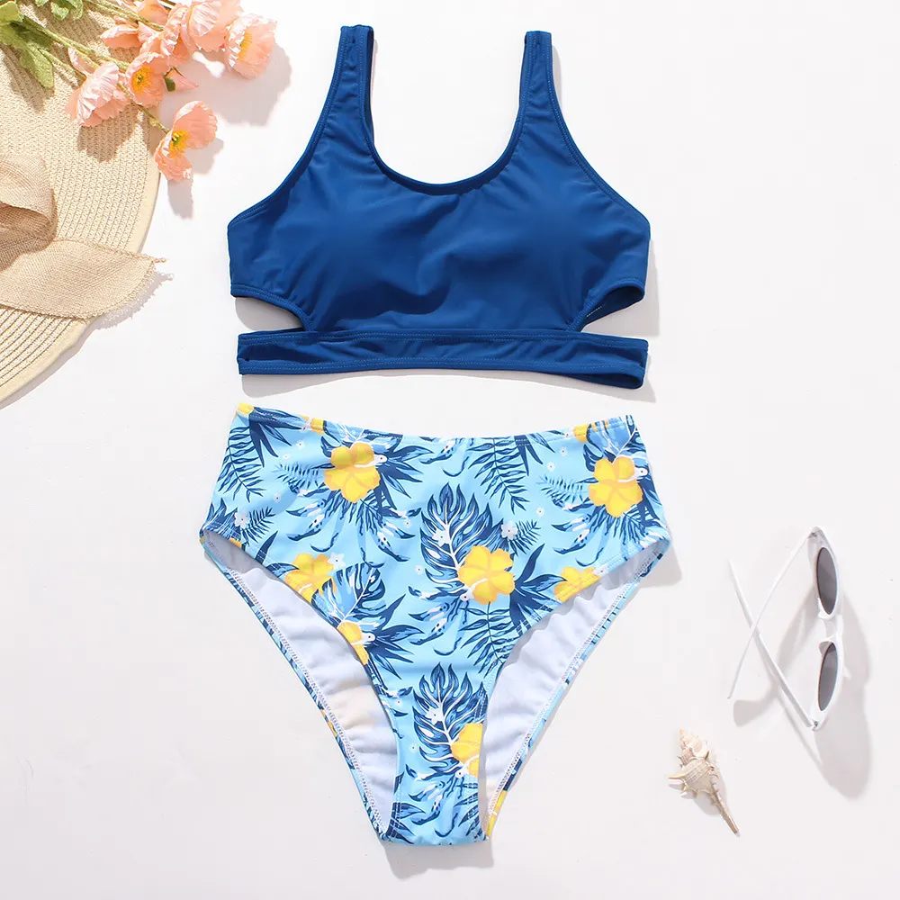 High-Waist Two-Piece Swimsuit