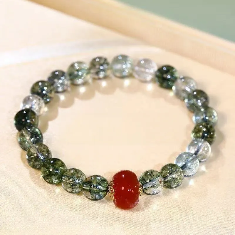 Icy Green Quartz Double Layer Bracelet