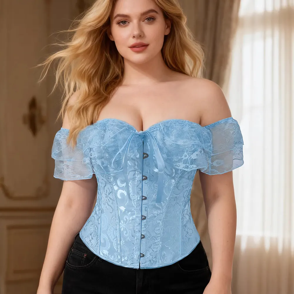 Off-Shoulder Lace Corset Dress