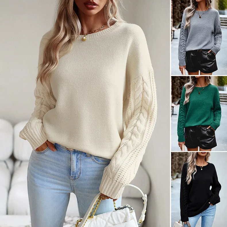 Round Neck Knit Sweater
