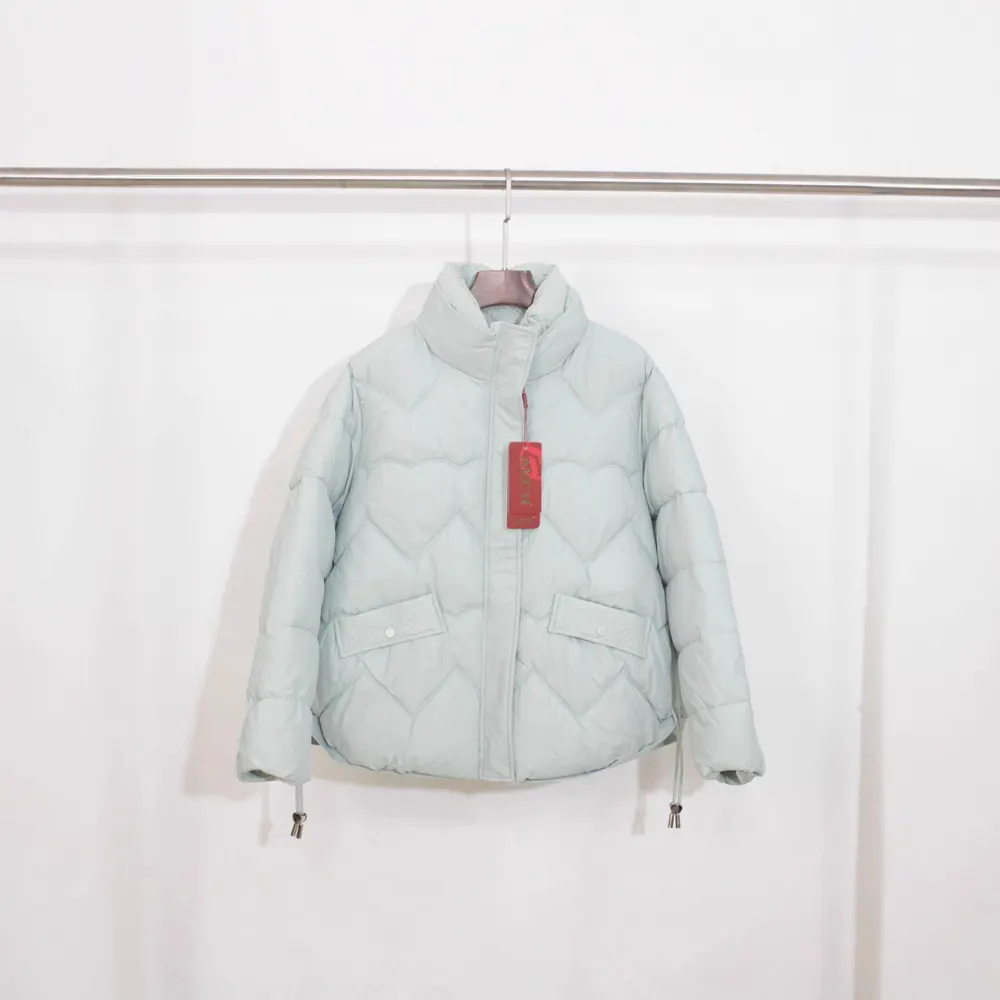 Short Geometric Padded Coat
