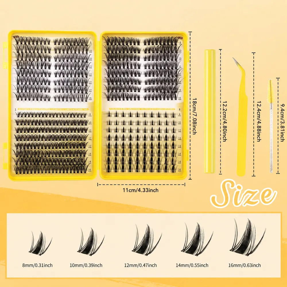 DIY Cluster Lash Book with Tweezers and Glue