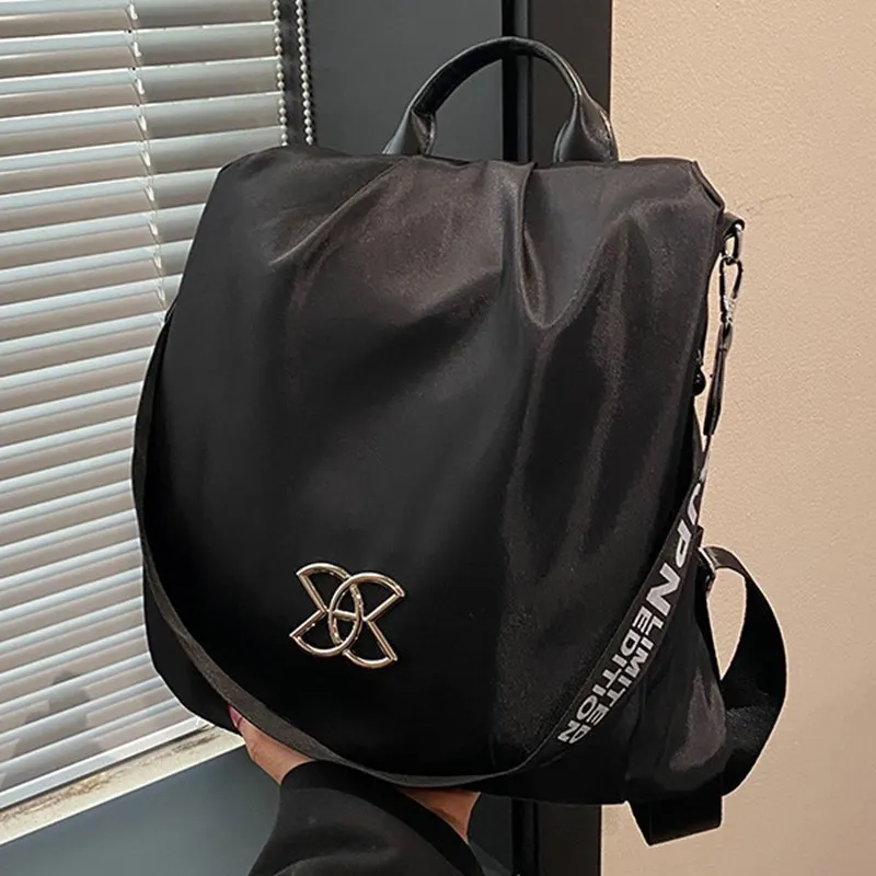 Contrast Stitch Soft PU Travel Backpack