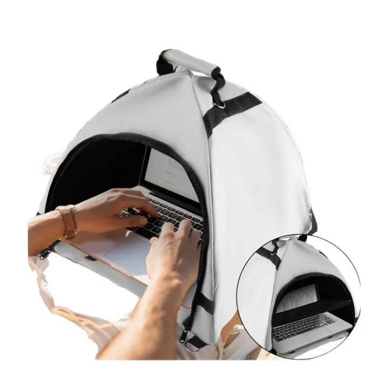 Gray Polyester Laptop Storage Bag