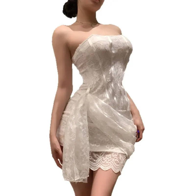 Lace Hip Skirt Chemise