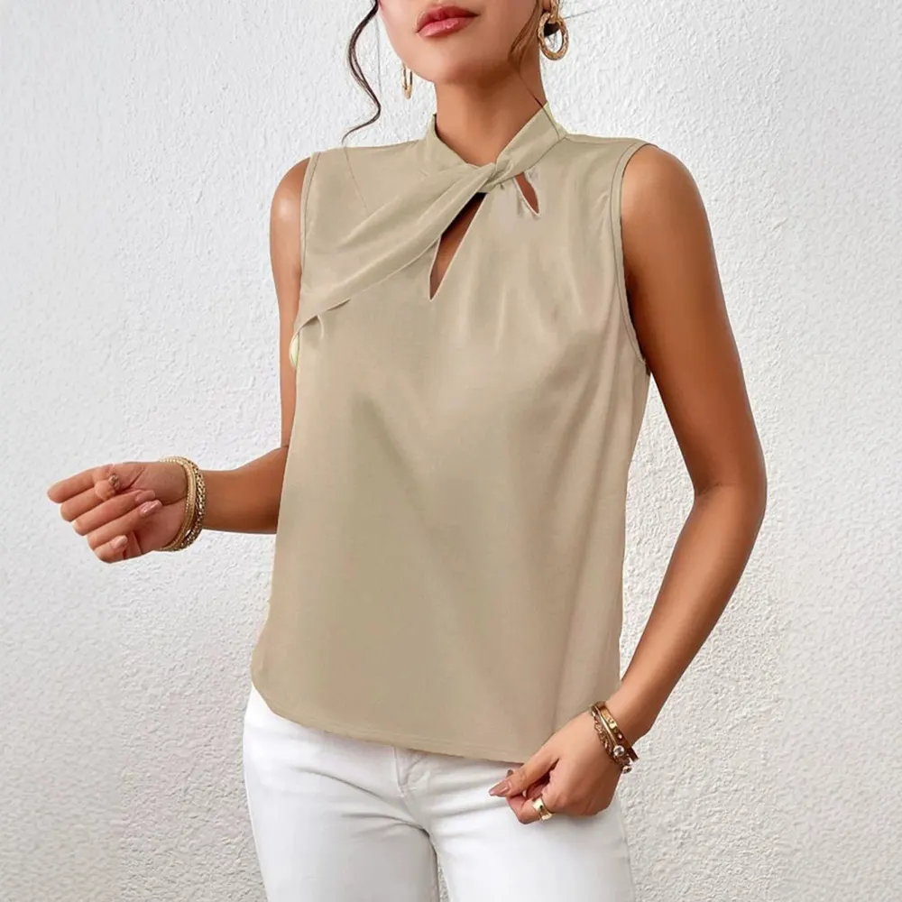 Milk Silk Off-Shoulder Vest