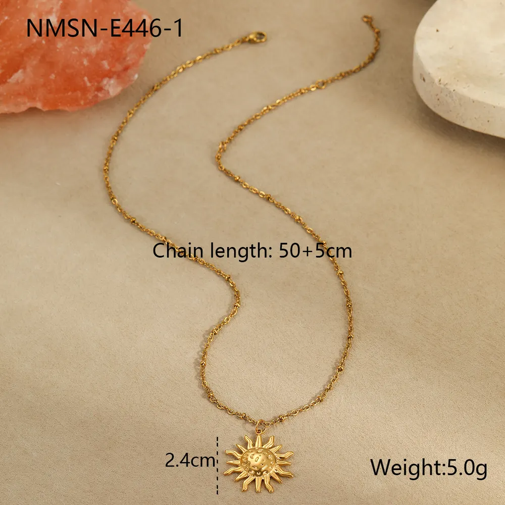 Sun Pendant Clavicle Chain