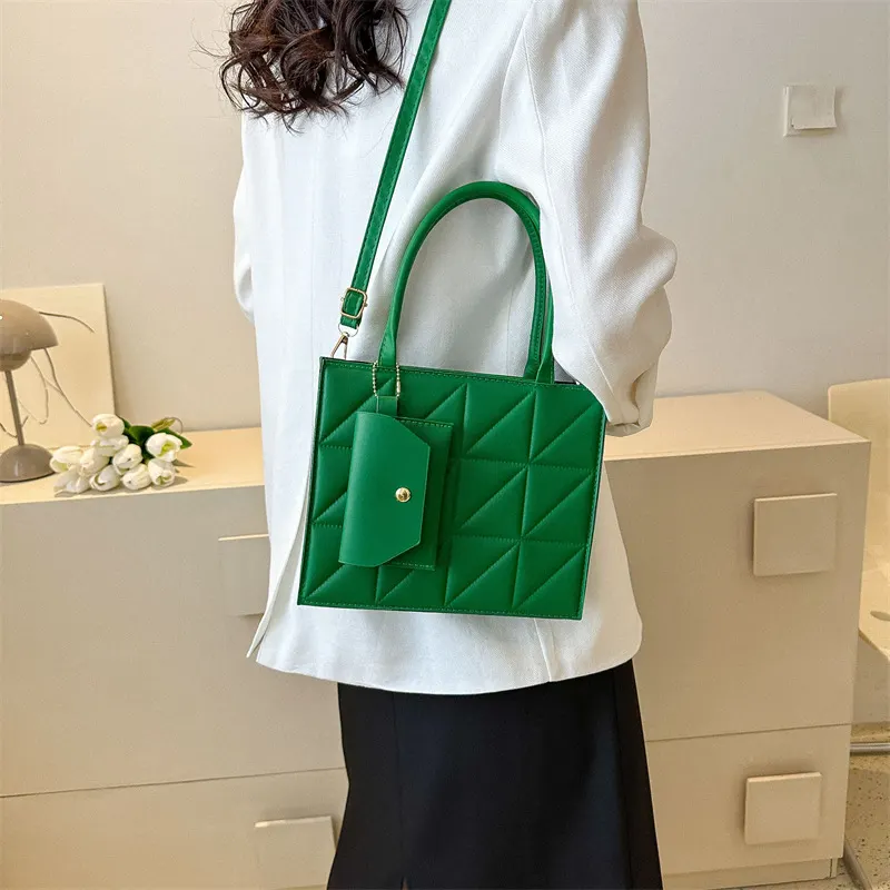 Plaid Strap Square Shoulder Bag