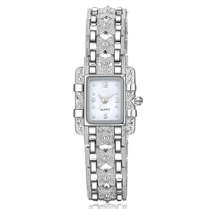 Square Face Metal Bracelet Watch