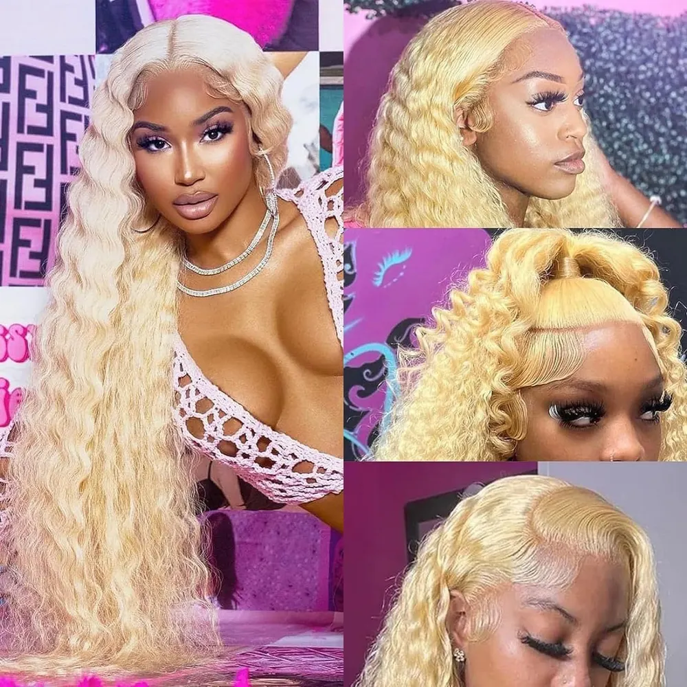 Long Curly Front Lace Synthetic Wig