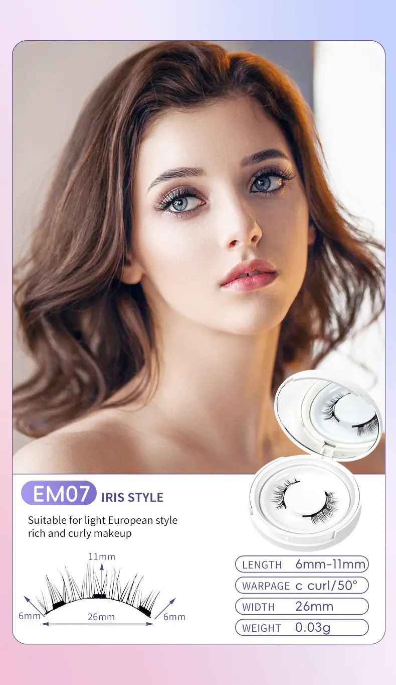 Magnetic Mink Hair False Eyelashes