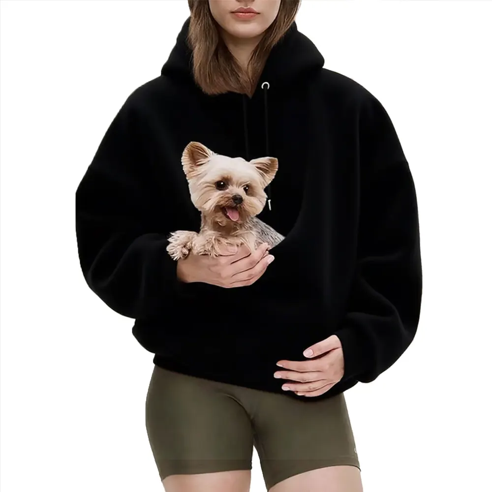 Plaid Pet Carrier Hoodie