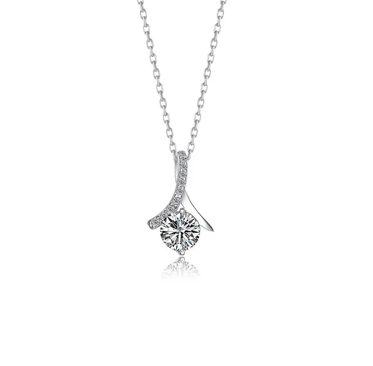 Geometric 925 Silver Pendant Necklace