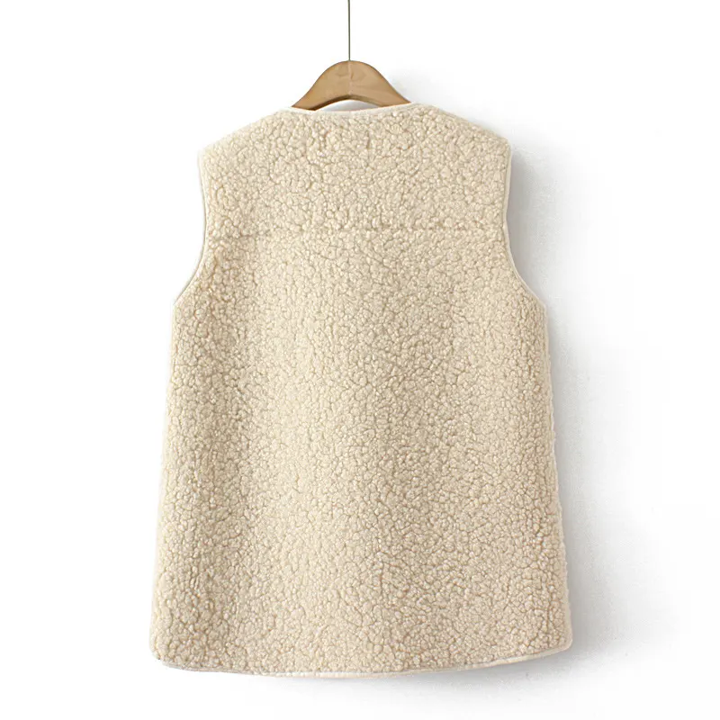 Lambswool Suede-Nap Vest