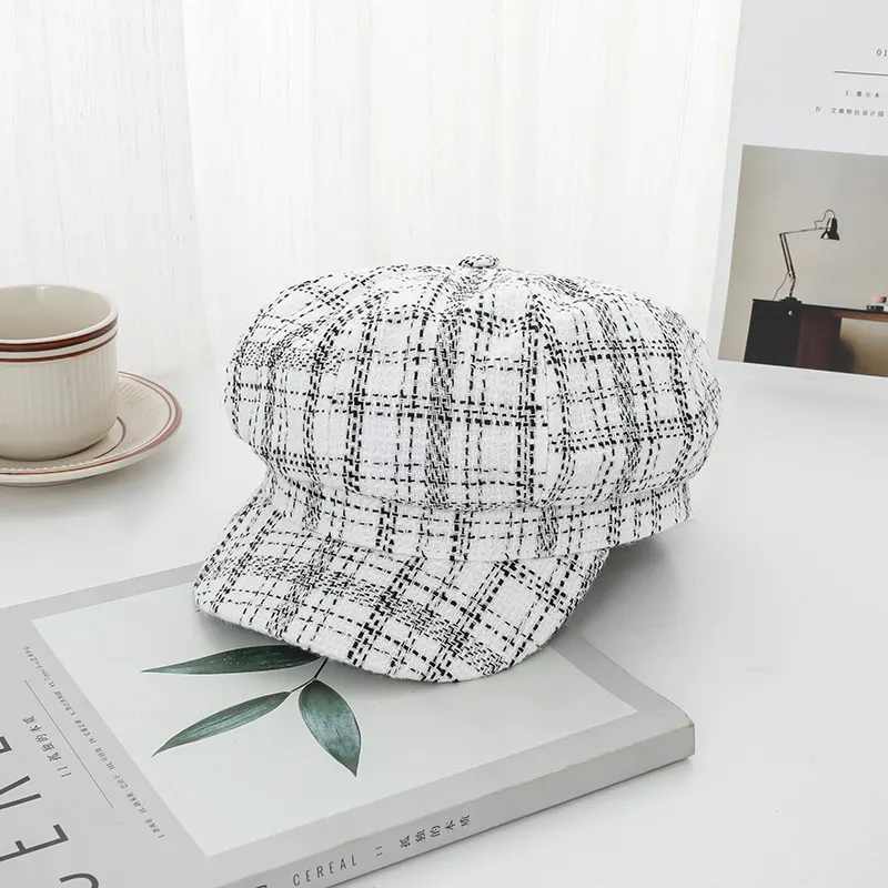 Octagonal Dome Cotton-Blend Hat