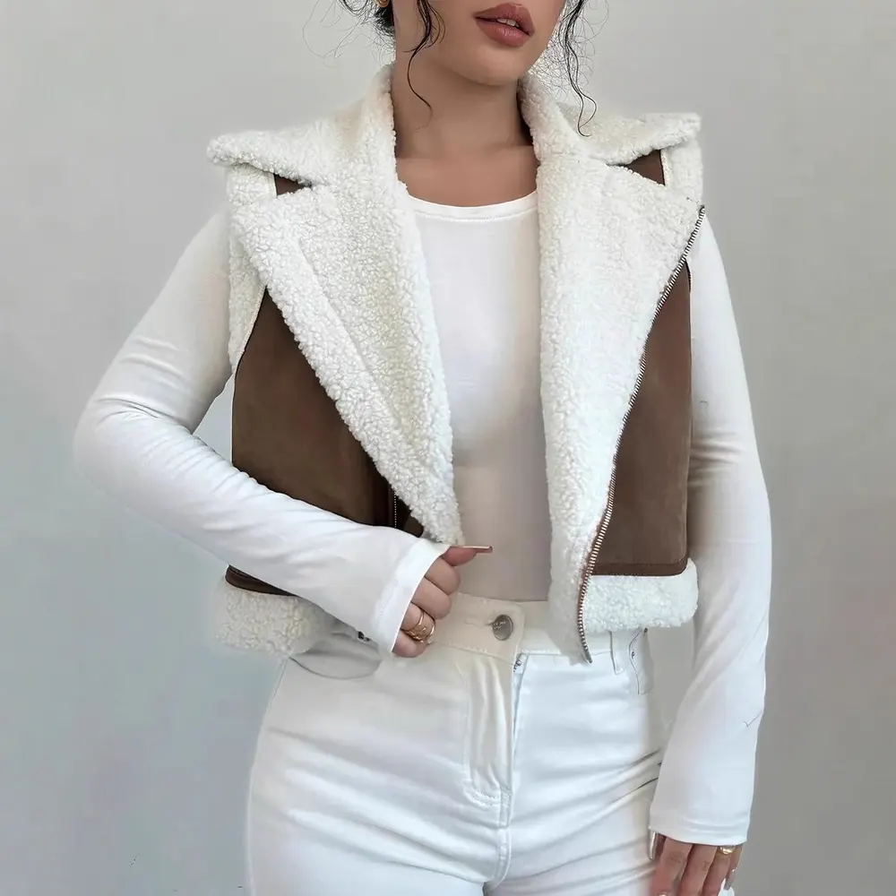 Brown Light Fur Vest