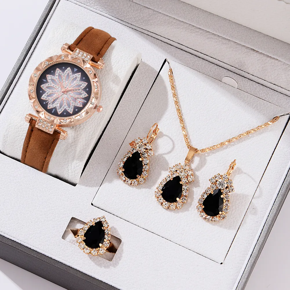 Quartz Watch and Jewellery Set