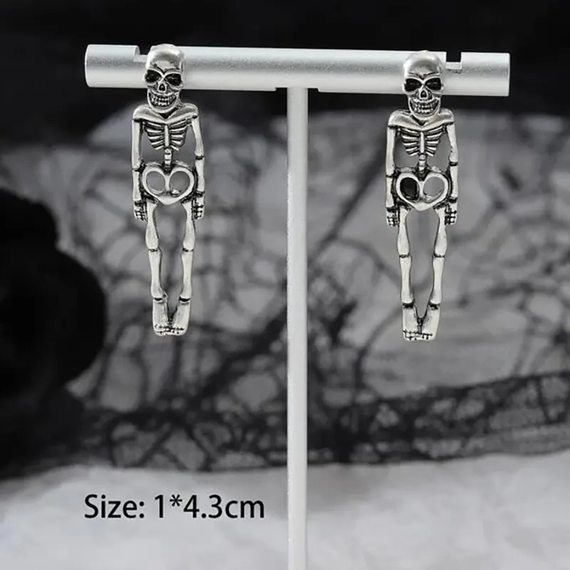 Skull Detachable Stud Earrings