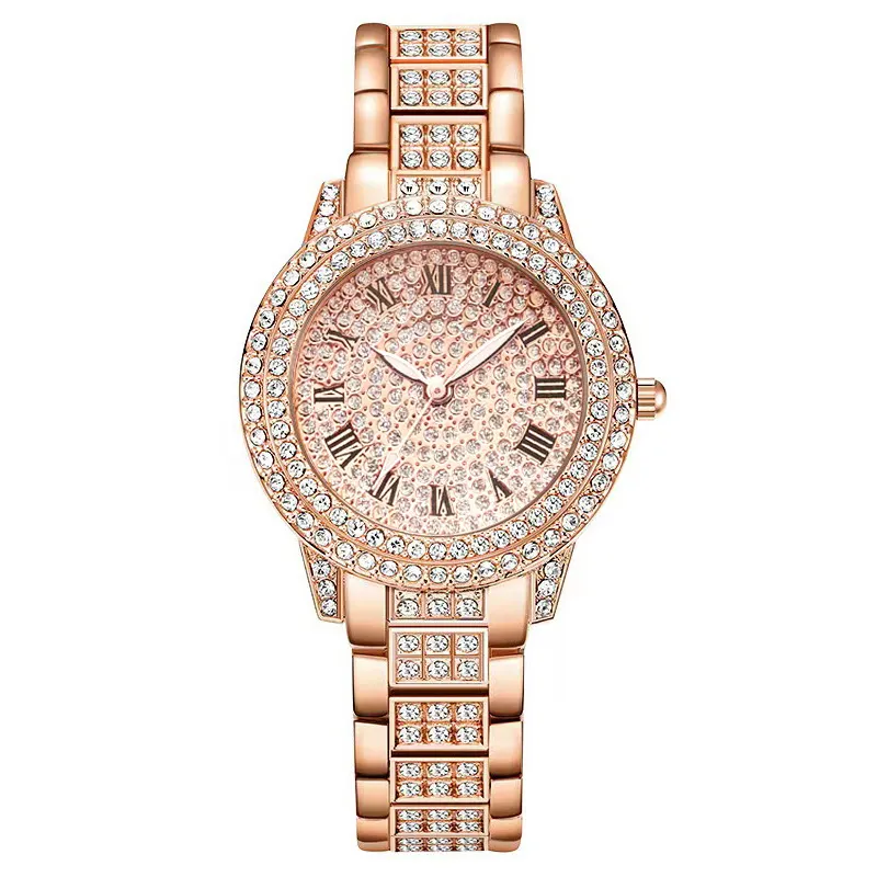 Round Dial Quartz Watch and Jewellery Set