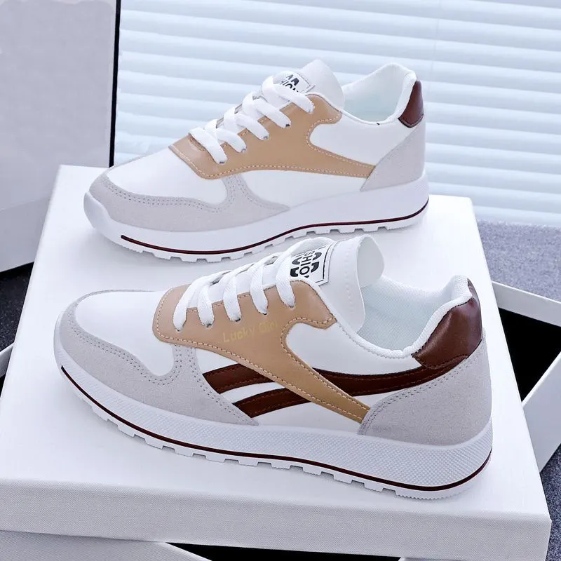 Lightweight Faux Leather Running Sneaker