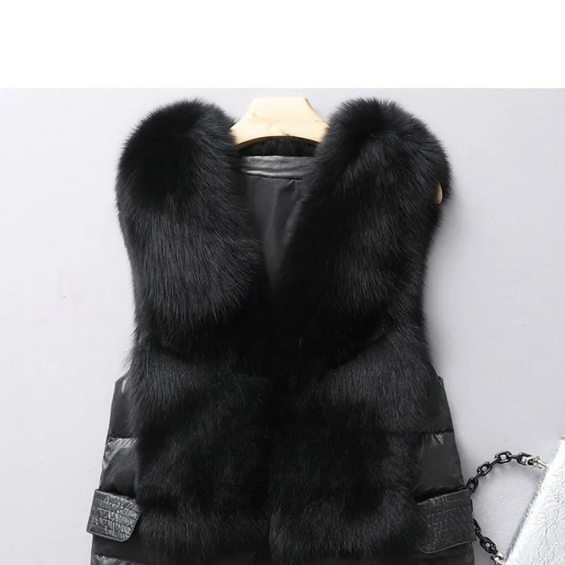 Faux Fur-Trim Short Down Jacket