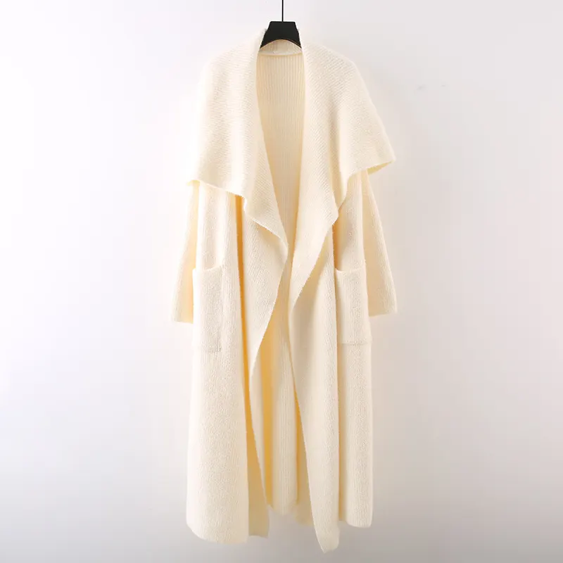 Solid Acrylic Knit Cardigan