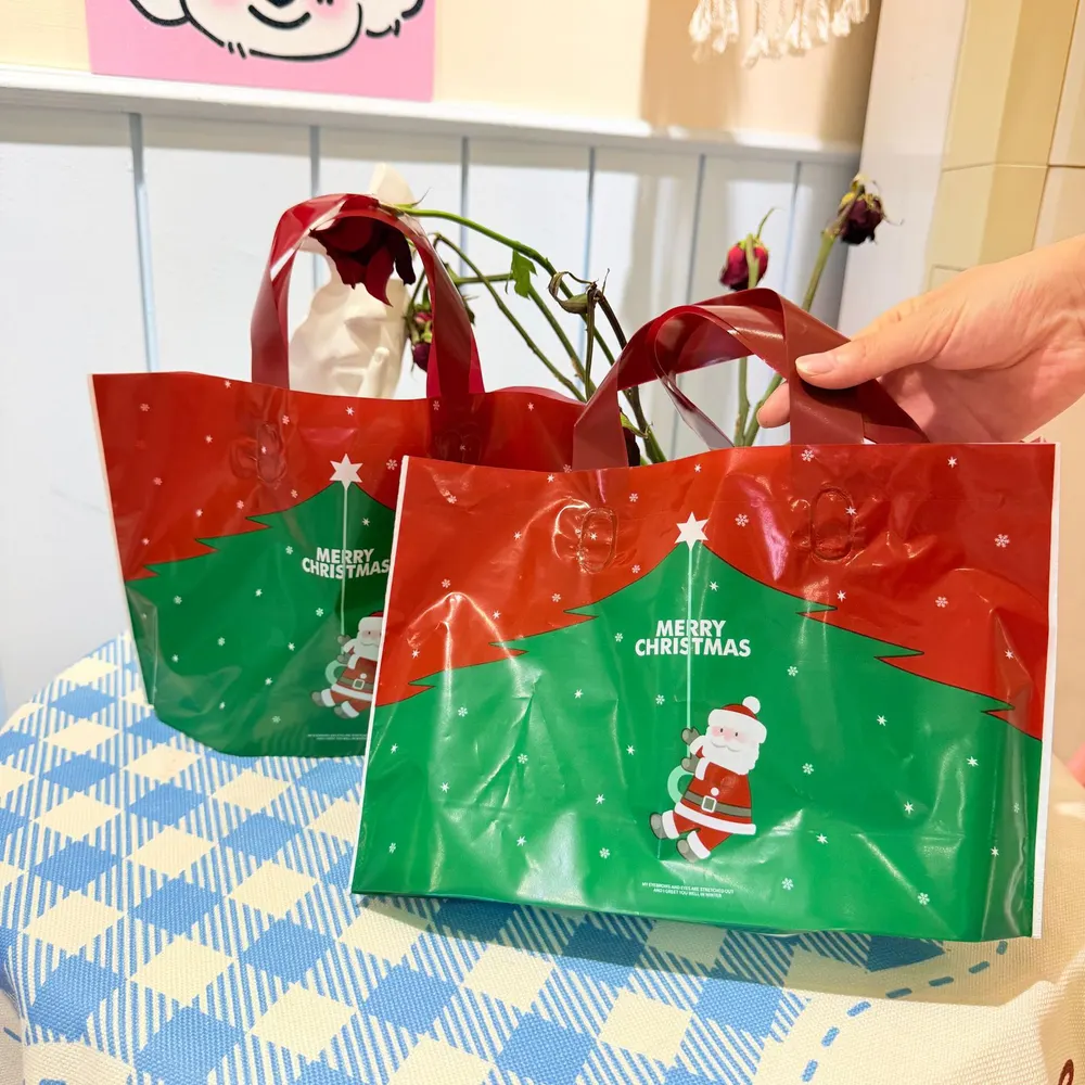Santa Claus and Christmas Tree Gift Bags, 50 Pieces