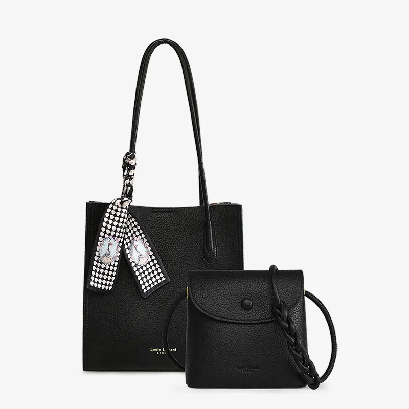 Graduated PU Shoulder Bag Set