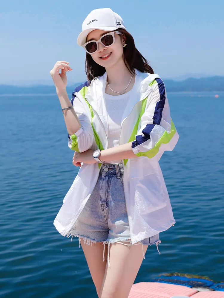 Hooded Long Sleeve Sun Protection Top
