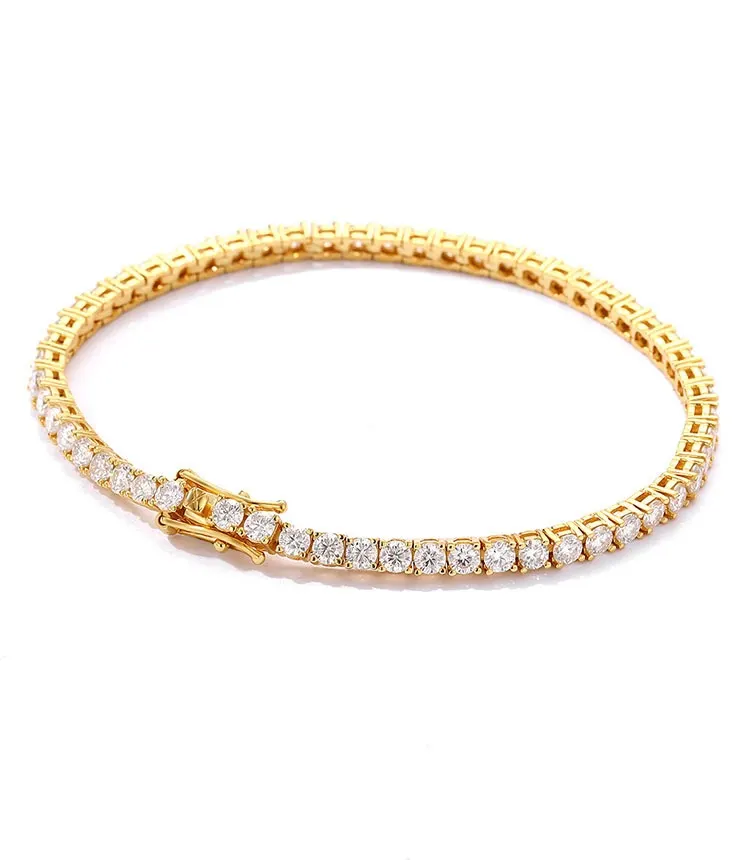 Moissanite Tennis Bracelet in Sterling Silver
