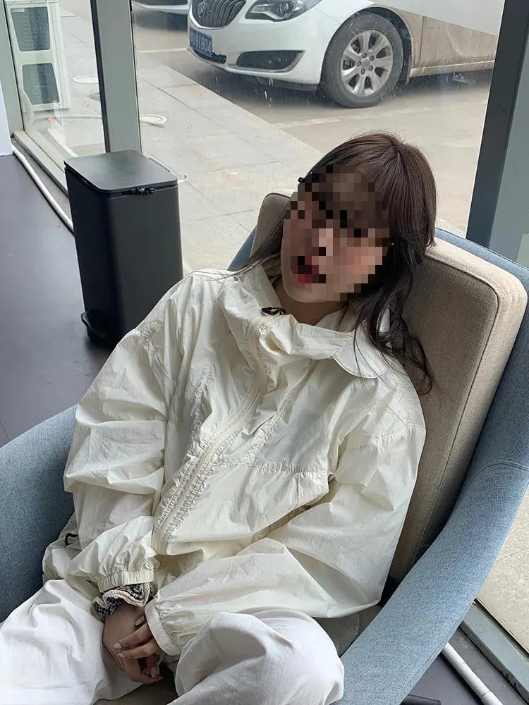 Milky White Chenille Princess Sleeve Jacket
