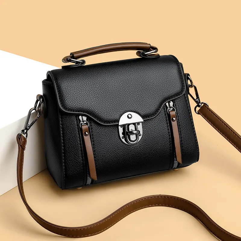 Retro Lock Shoulder Bag