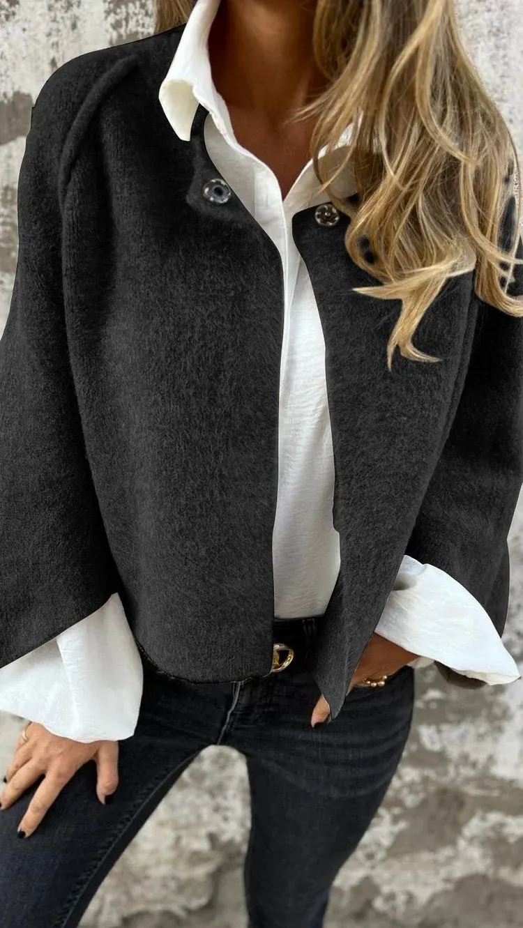 Batwing Sleeve Cropped Cardigan
