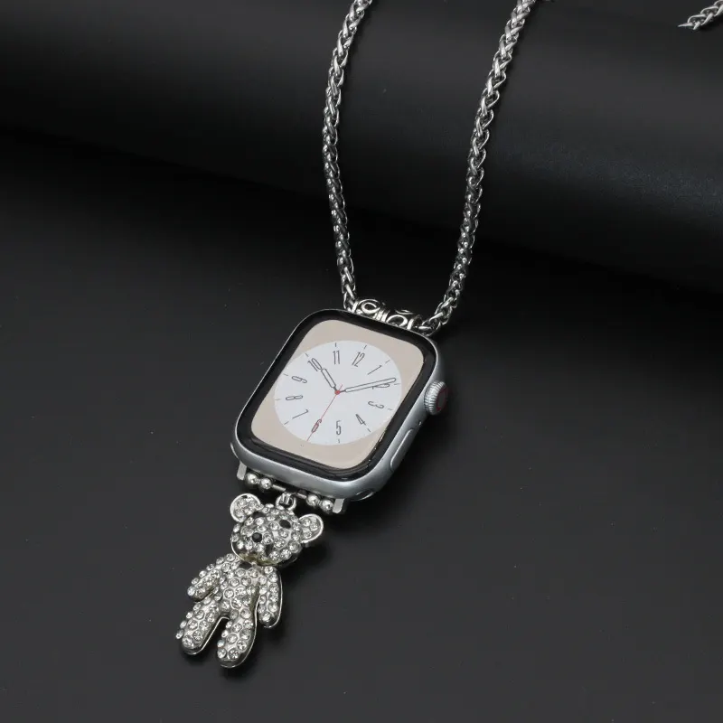 Charm Watch Strap with Hanging Pendants