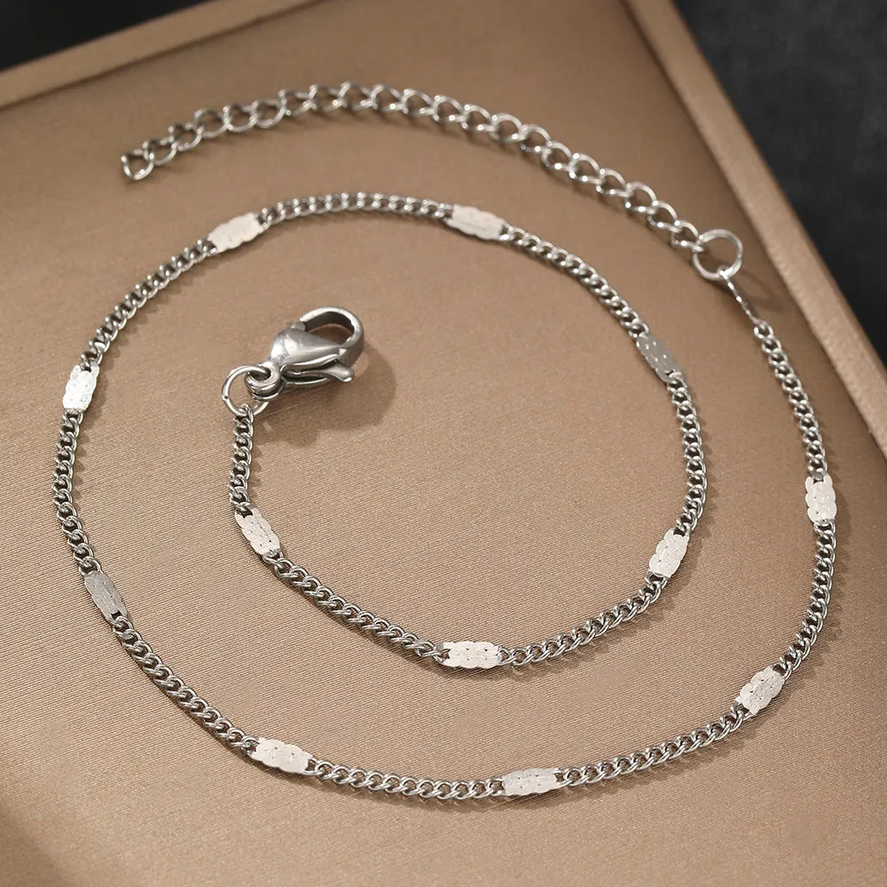 Stainless Steel Geometric Anklet