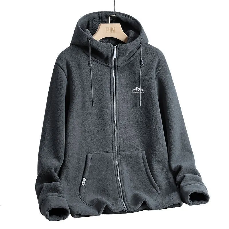 Fleece Sweater Coat with Smooth Lining