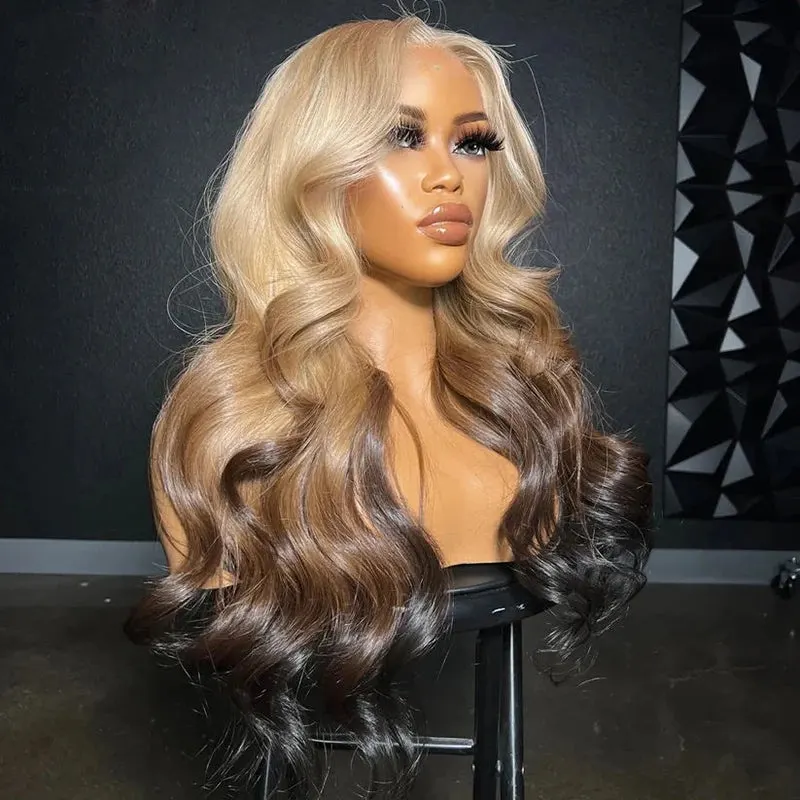 Highlight Honey Blonde Loose Wave Lace Front Wig