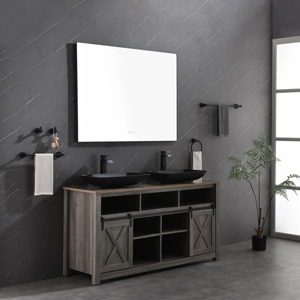 48x36 LED Vanity Mirror with Metal Frame